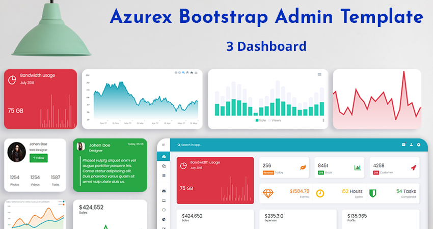 Bootstrap 4 Admin Dashboard