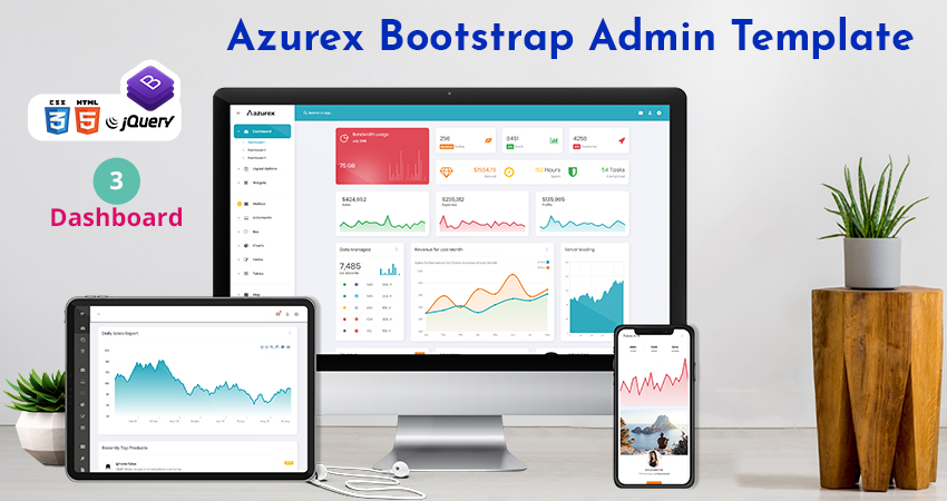 Azurex Bootstrap 4 Admin Dashboard Template