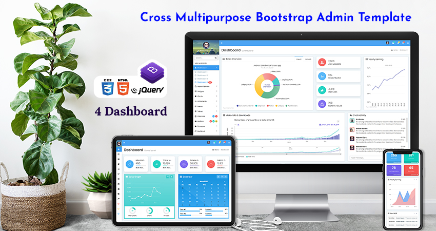 Cross Multipurpose Bootstrap Admin Dashboard Template