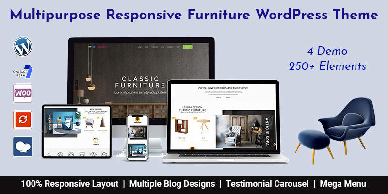 Premium Responsive Furniture WordPress Theme Los Angeles