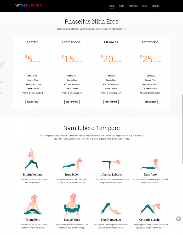 Responsive Yoga WordPress Theme