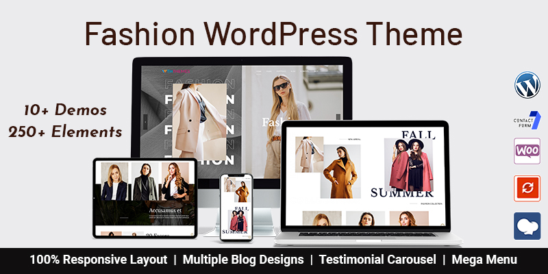 Responsive Fashion Business WordPress Theme For Fashion Designer