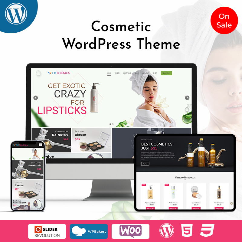 Responsive Cosmetics WordPress Themes