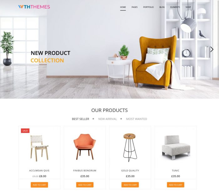 Furniture Shop WordPress Themes