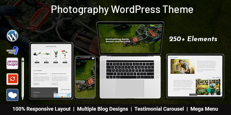 Landscape Gardening WordPress Theme For Gardening Websites