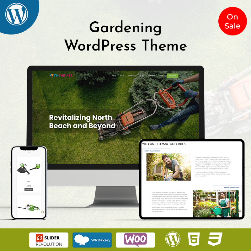 Landscape Gardening WordPress Theme