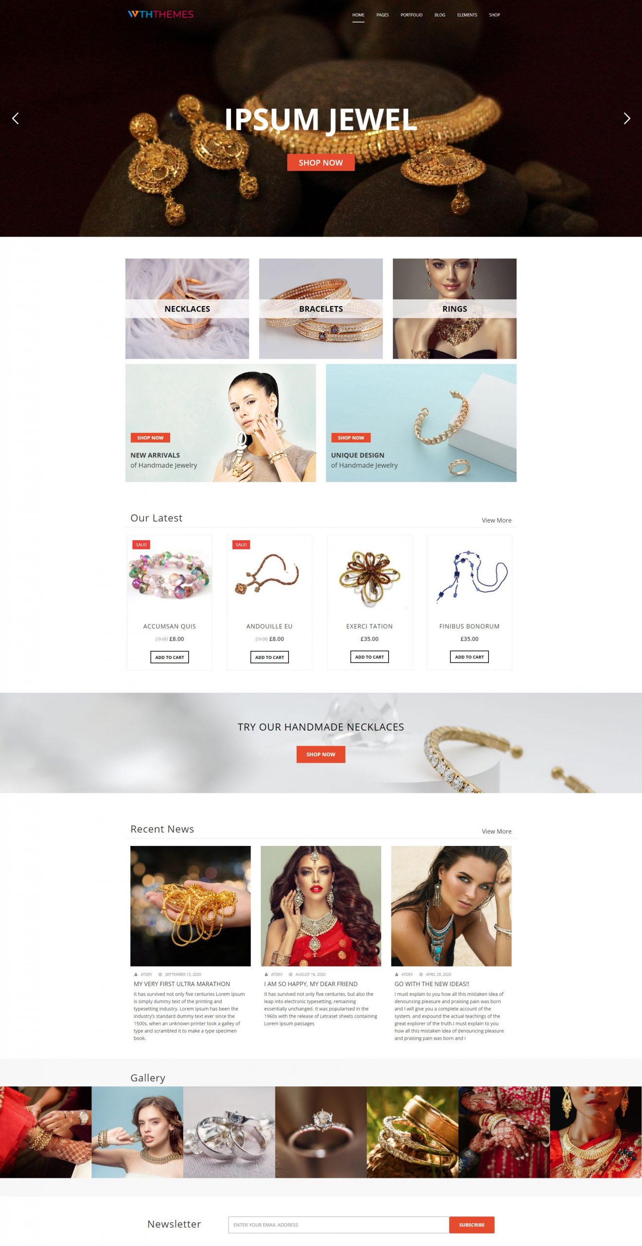 Jewelry Store WordPress Theme