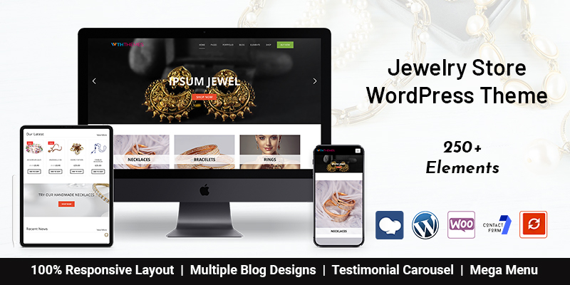 Jewelry Store WordPress Theme For Ecommerce Website