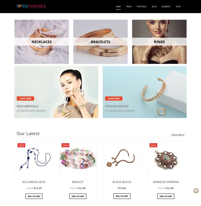 Jewelry Store WordPress Themes
