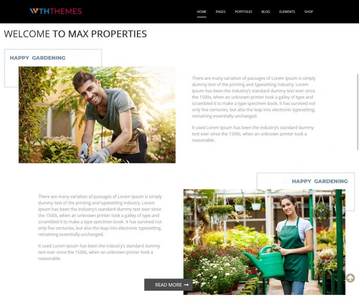 Landscape Gardening WordPress Themes