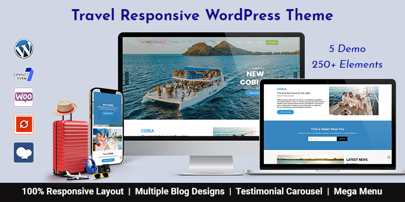Multipurpose Travel WordPress Theme To Make Travel Websites