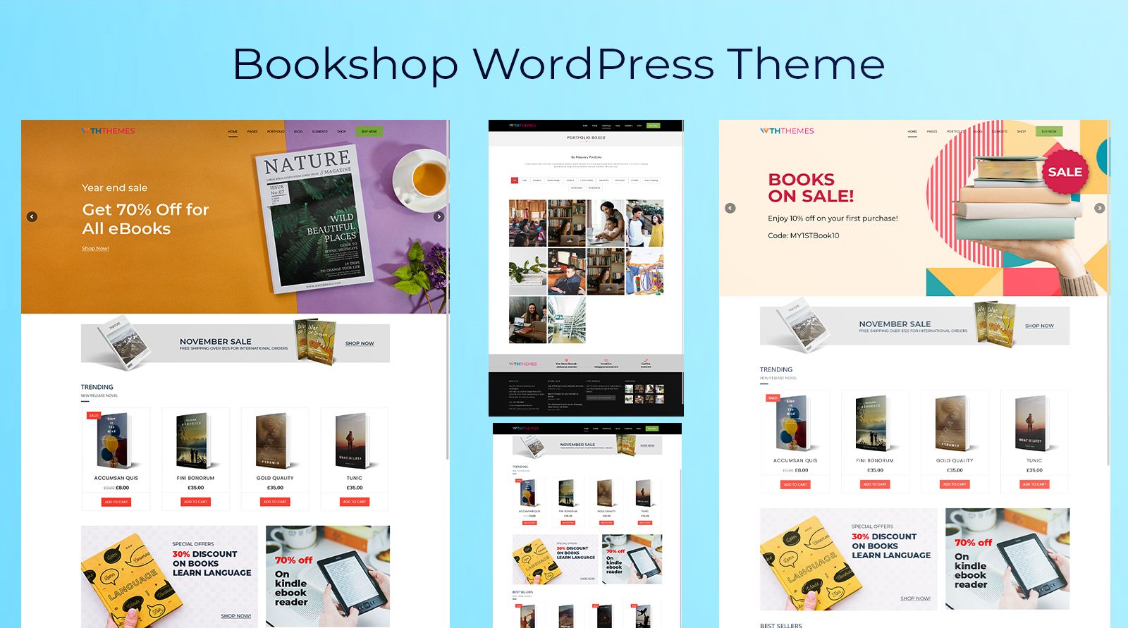 Best Bookstore ECommerce WordPress Theme For Books Sales Website