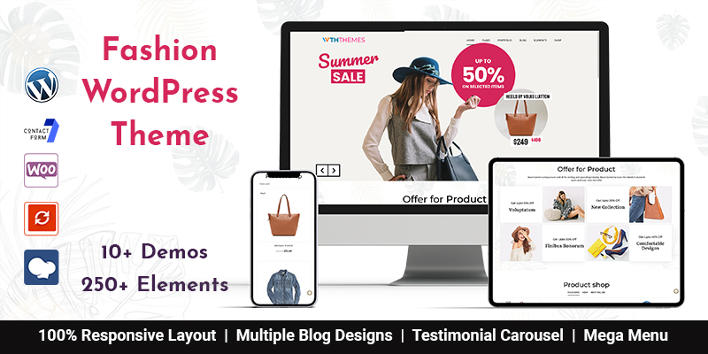Responsive Fashion Store WordPress Theme For ECommerce Fashion Business Website