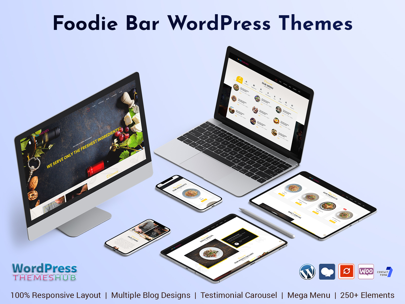 Foodie Responsive WordPress Theme For Food And Restaurant Website