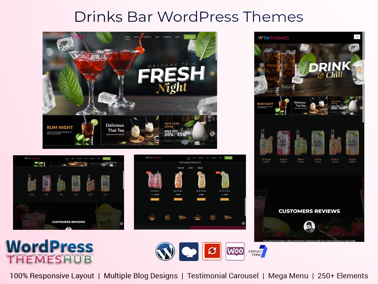 Drinks Bar Premium WordPress Themes For Food And Cocktail Bar