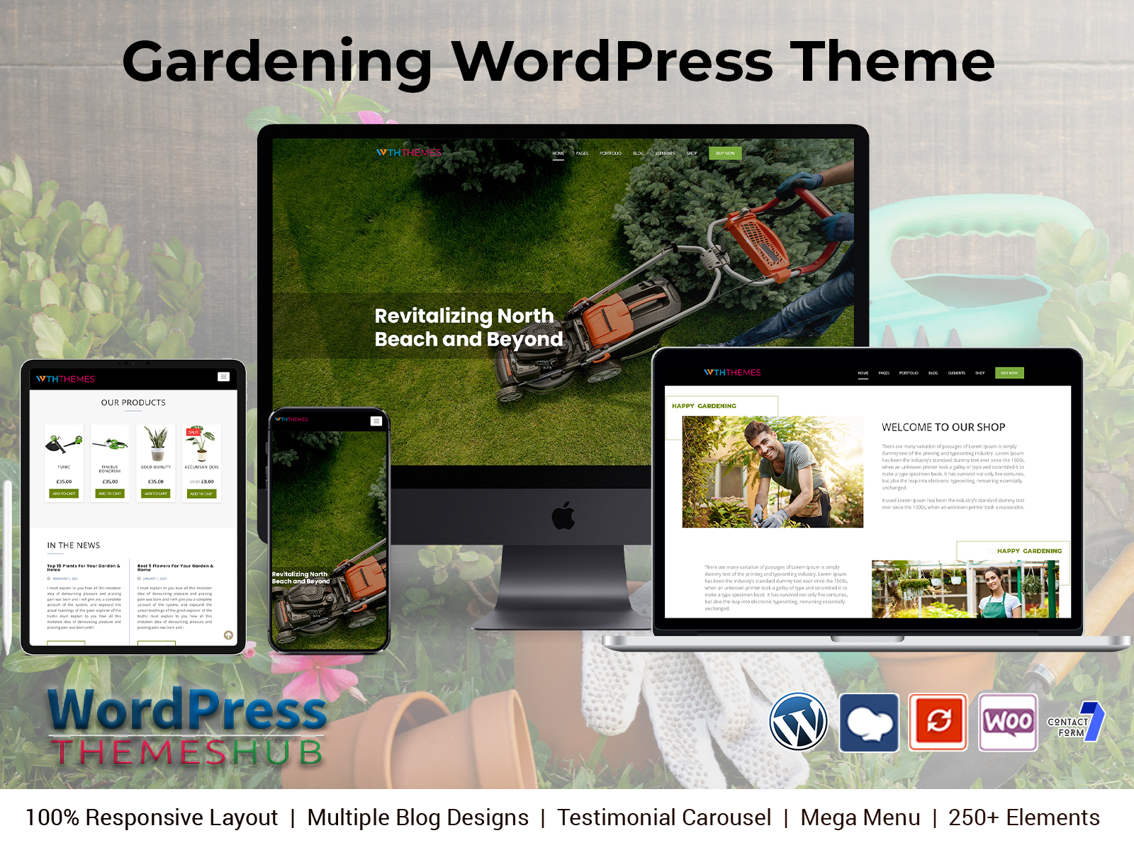 Gardening WordPress Theme For Landscape & Gardening Website