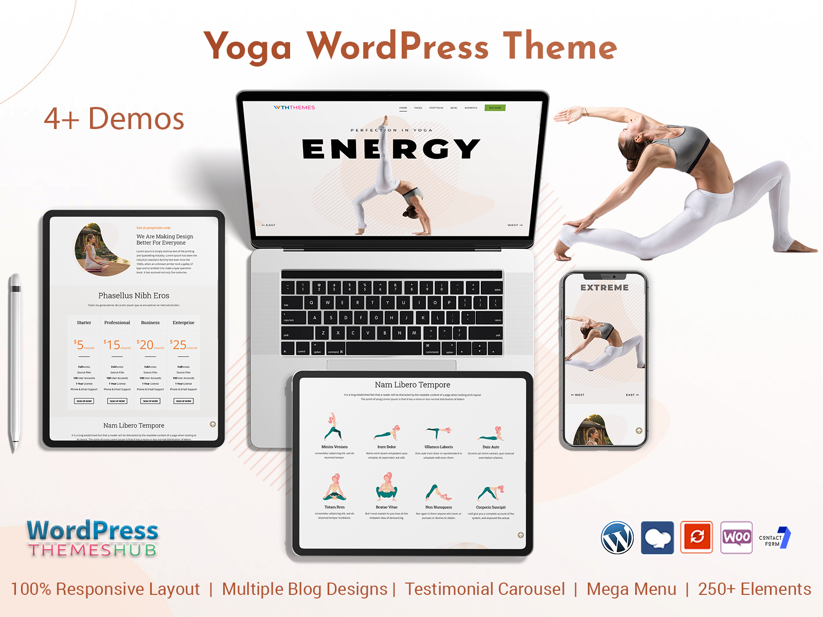 Yoga WordPress Theme For Yoga Studio Websites