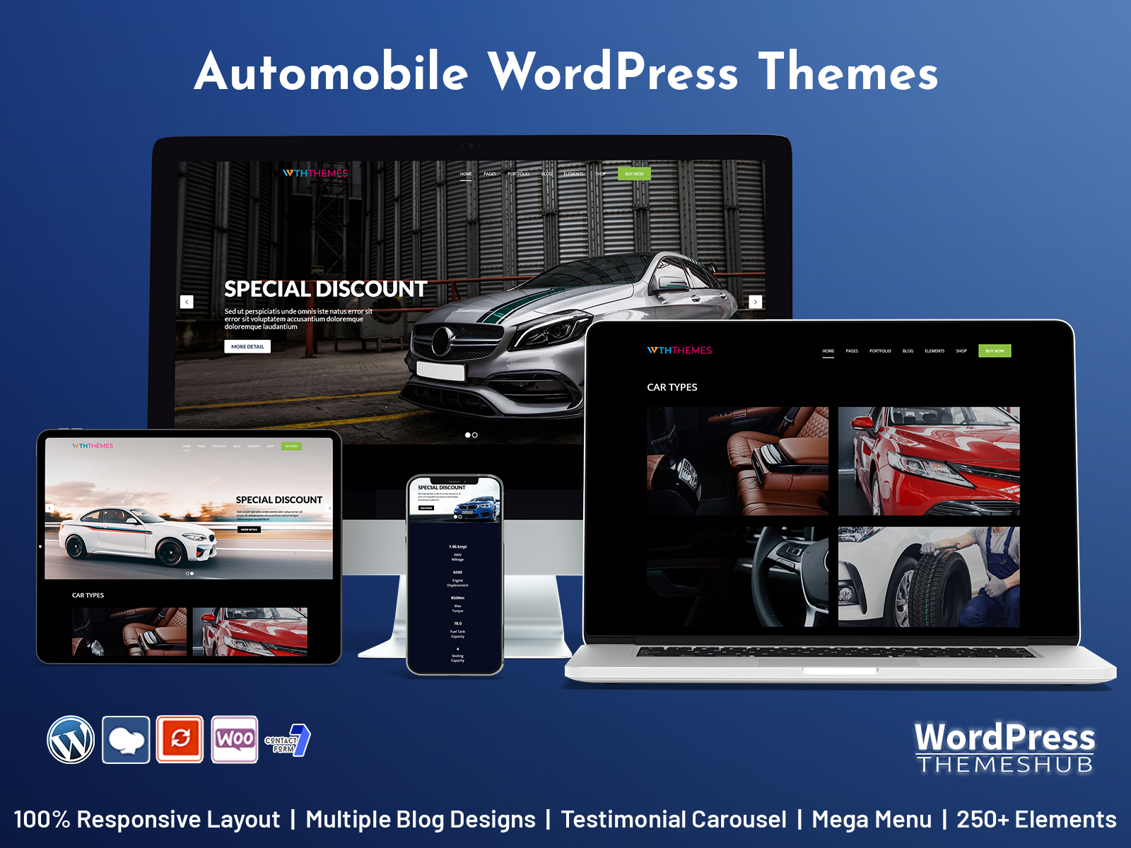 Responsive Automobile WordPress Themes For Car Dealership