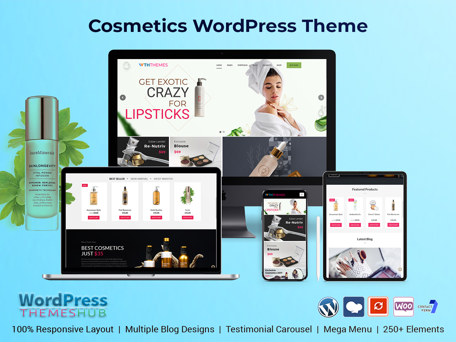 Best Cosmetics WordPress Themes And Beauty Shop Website