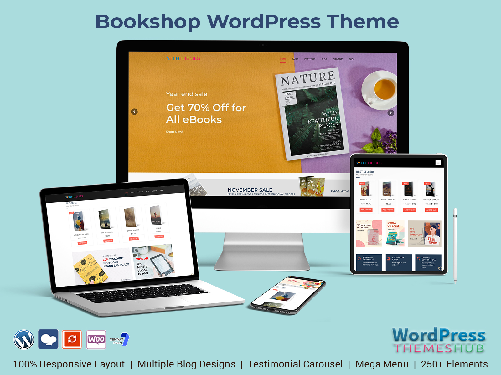 Best Multipurpose Responsive Bookshop WordPress Theme
