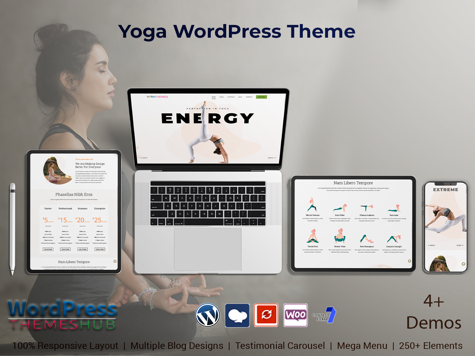 Responsive Yoga WordPress Theme For A Studio, Gym, Or Yoga Blog