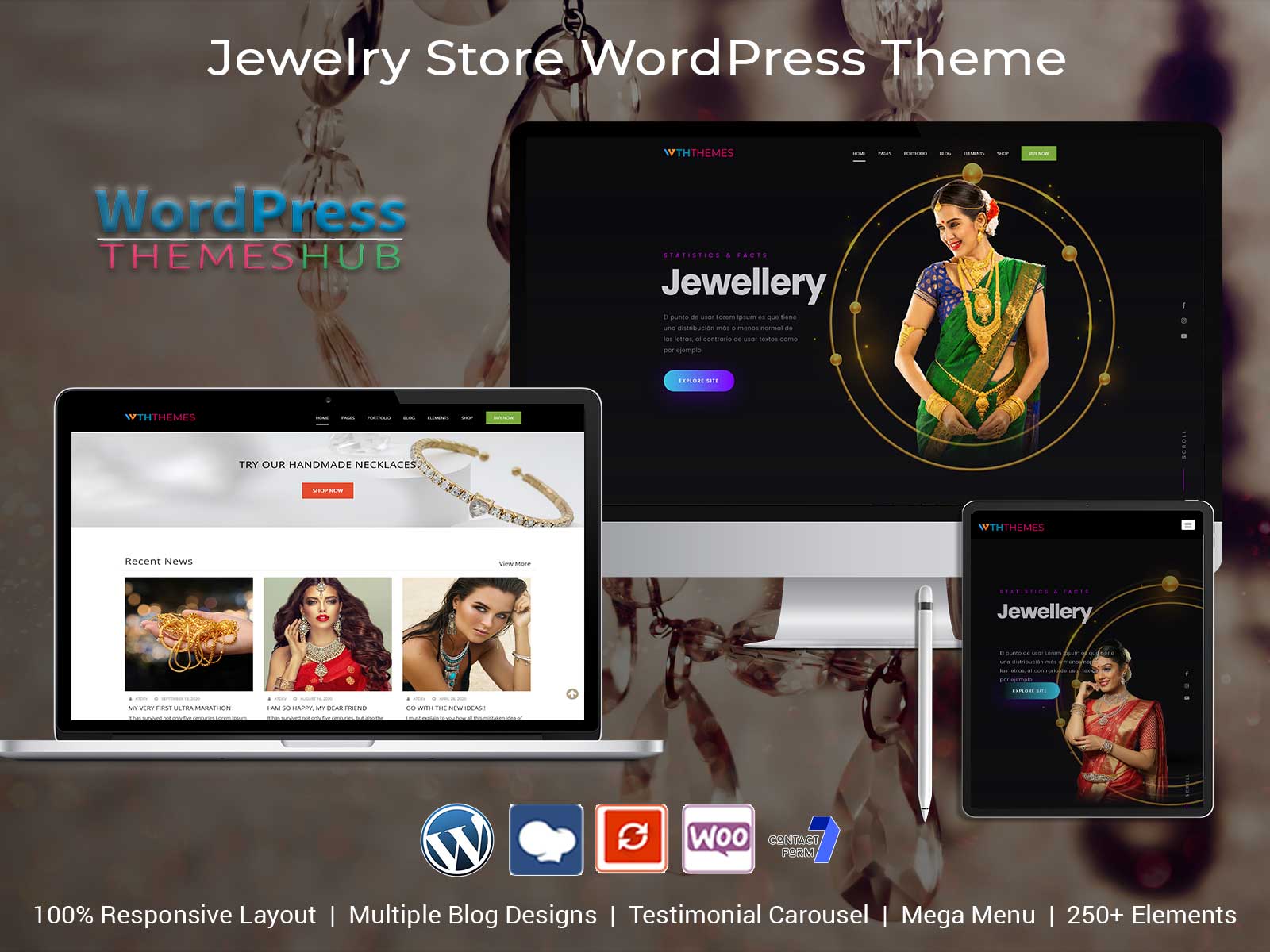 Modern Jewelry WordPress Theme To Make ECommerce Jewelry Website