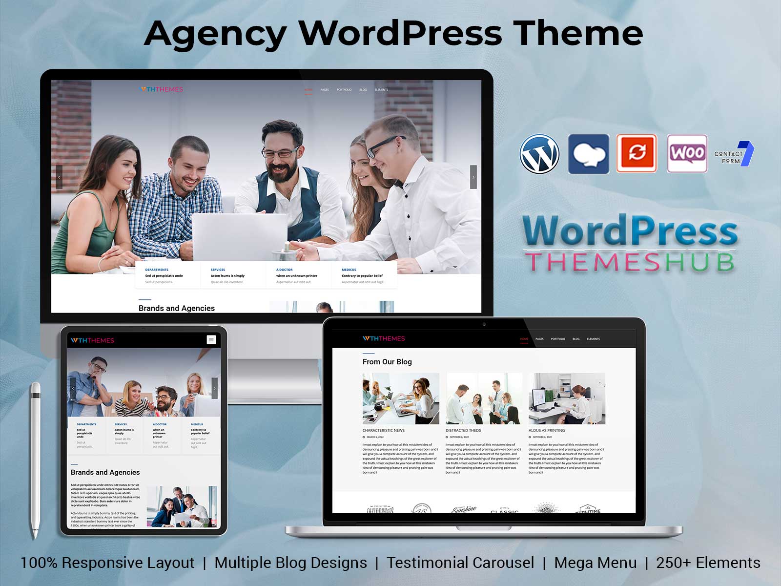 Multipurpose Responsive Agency WordPress Theme