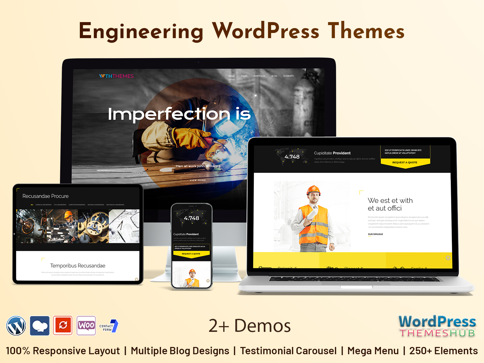 Engineering Premium Responsive WordPress Themes For Industries
