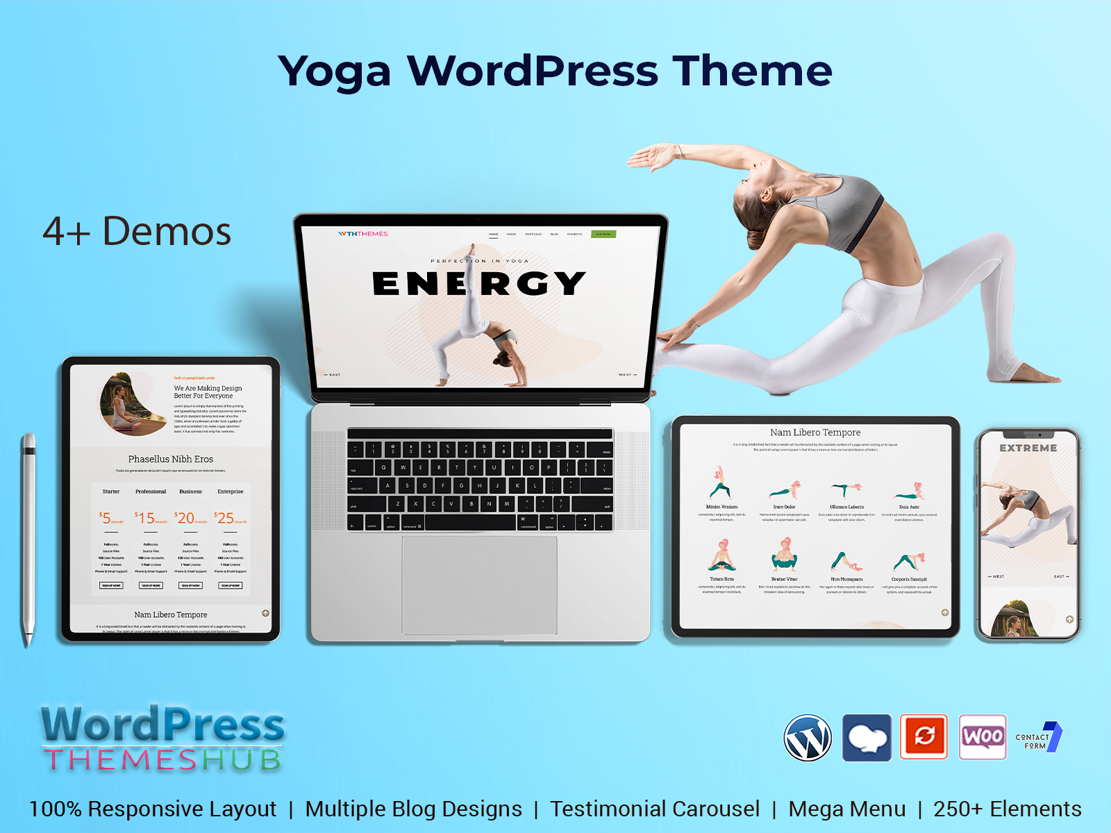 Premium Yoga WordPress Theme For A Studio, Gym, Or Yoga Blog