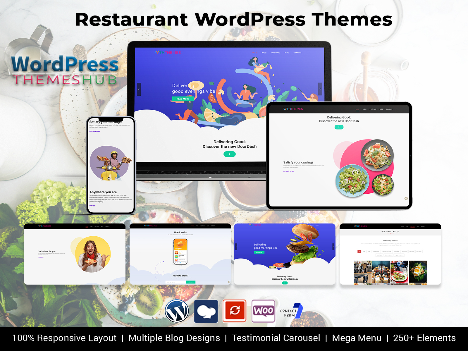 Delicious Restaurant WordPress Theme For Food Website