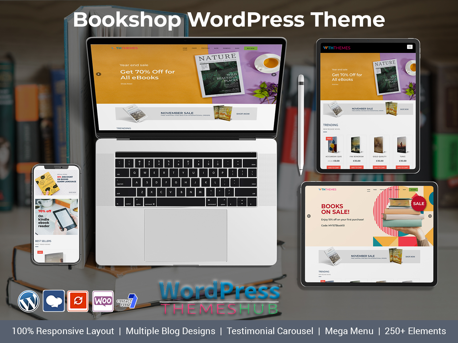 Best Bookstore ECommerce WordPress Theme For EBooks Website
