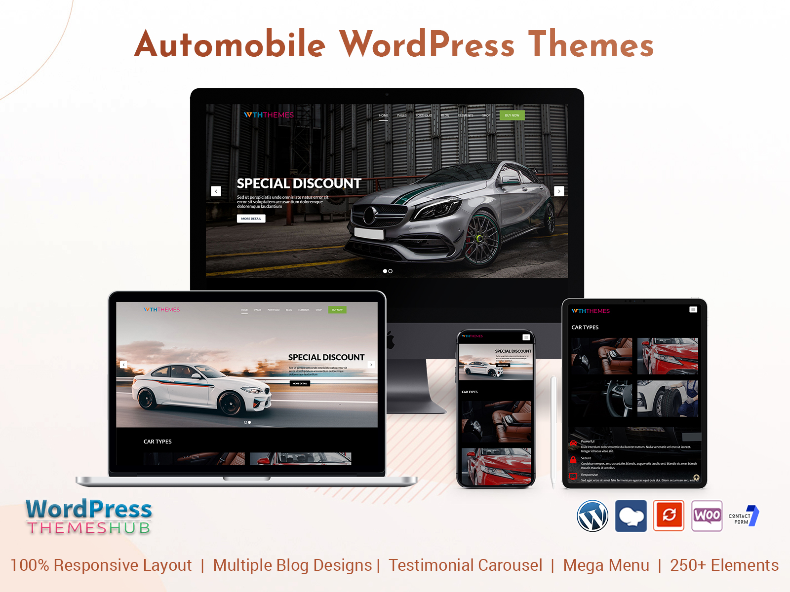 Automobile Responsive WordPress Themes For Car Dealership Website