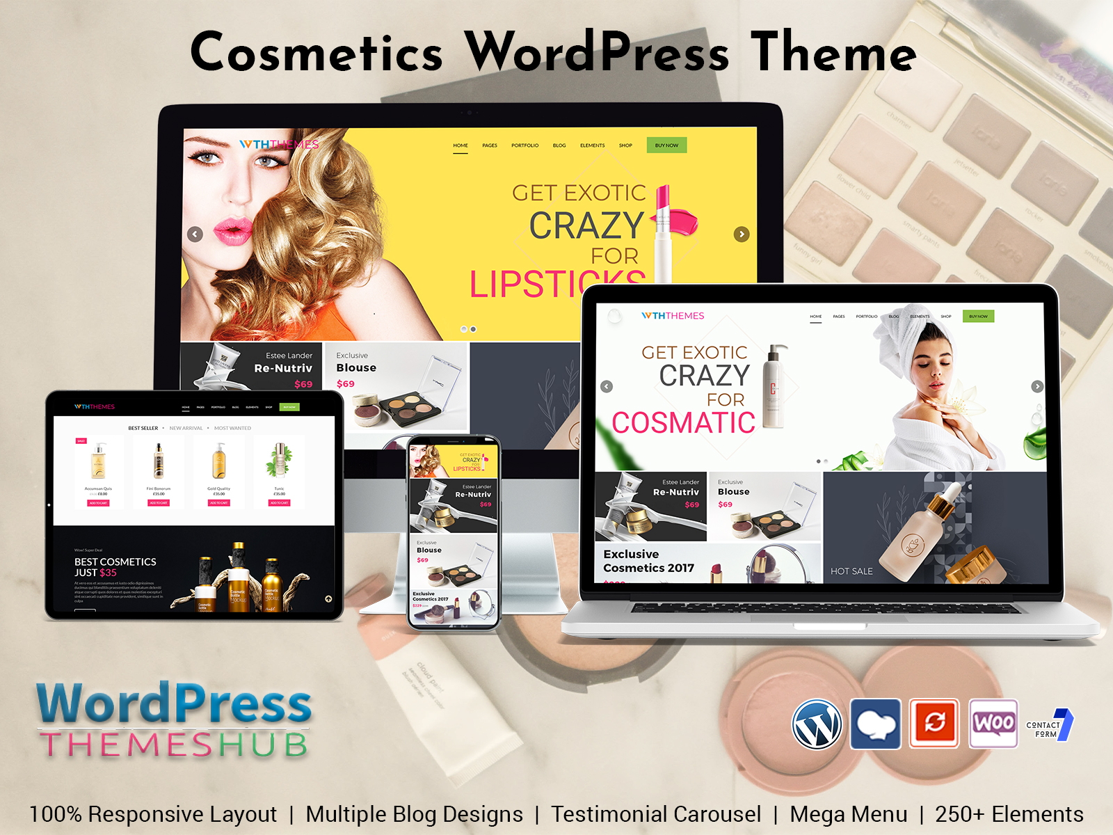 Cosmetics WordPress Themes For Beauty Products Website