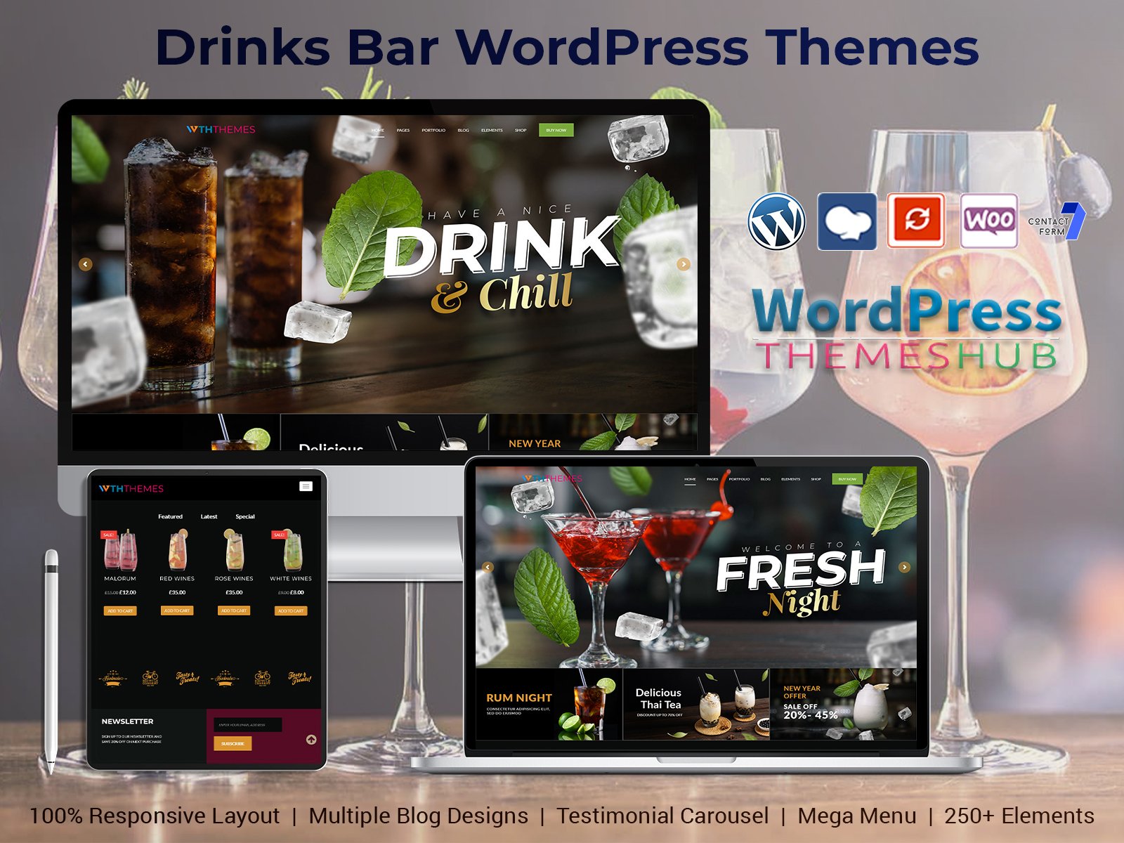 Drinks Bar WordPress Themes For Cocktail Bar Website