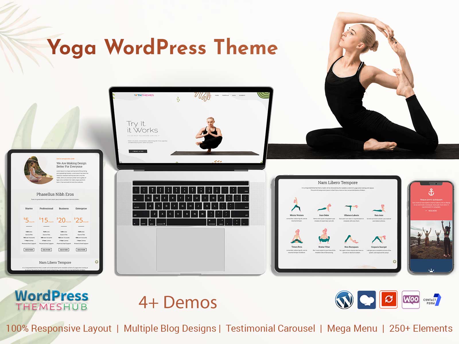 Premium Yoga WordPress Theme To Create Yoga Website