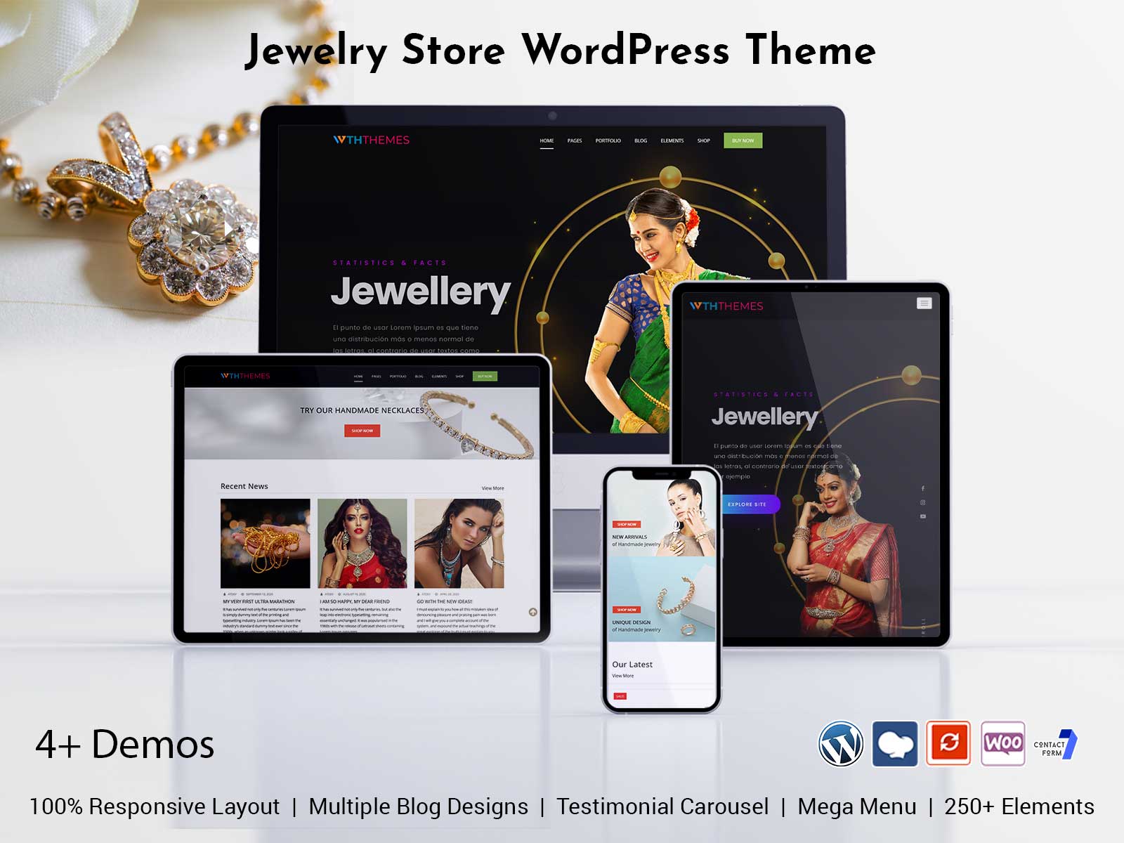 WooCommerce Jewelry WordPress Theme For WooCommerce Websites