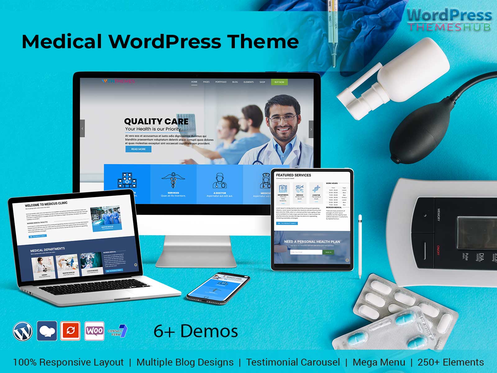 Medical Store WordPress Theme For Hospital Website