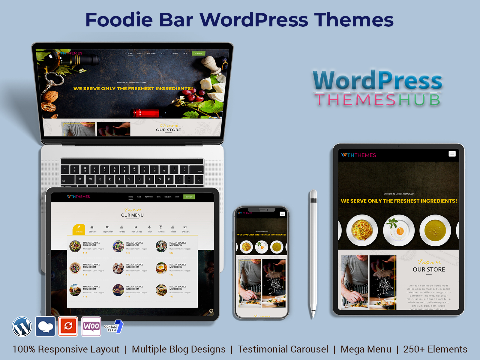 Foodie Bar WordPress Themes To Make Food Website