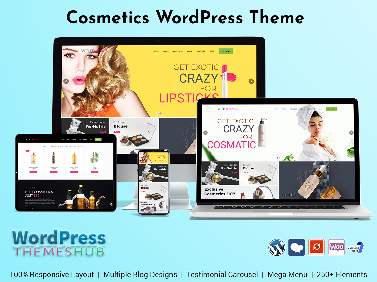 Cosmetics WordPress Themes For Cosmetics Store Website