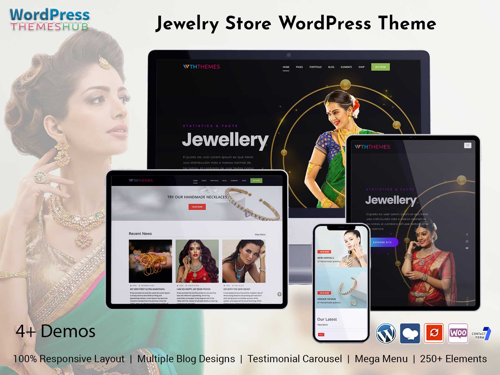Jewelry WordPress Theme For Elegant Jewelry Websites