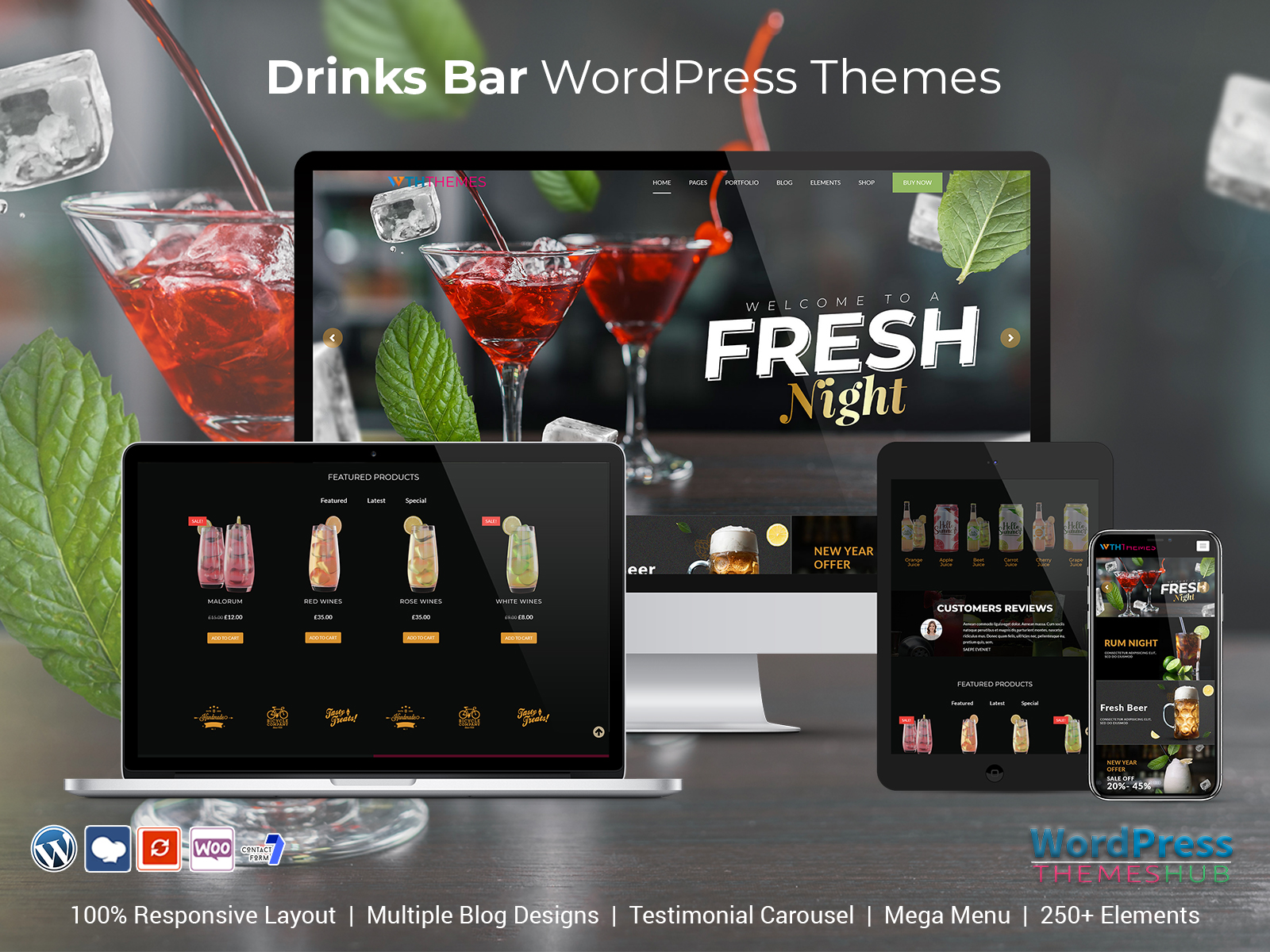 Drinks Bar WordPress Themes To Make Bar Websites