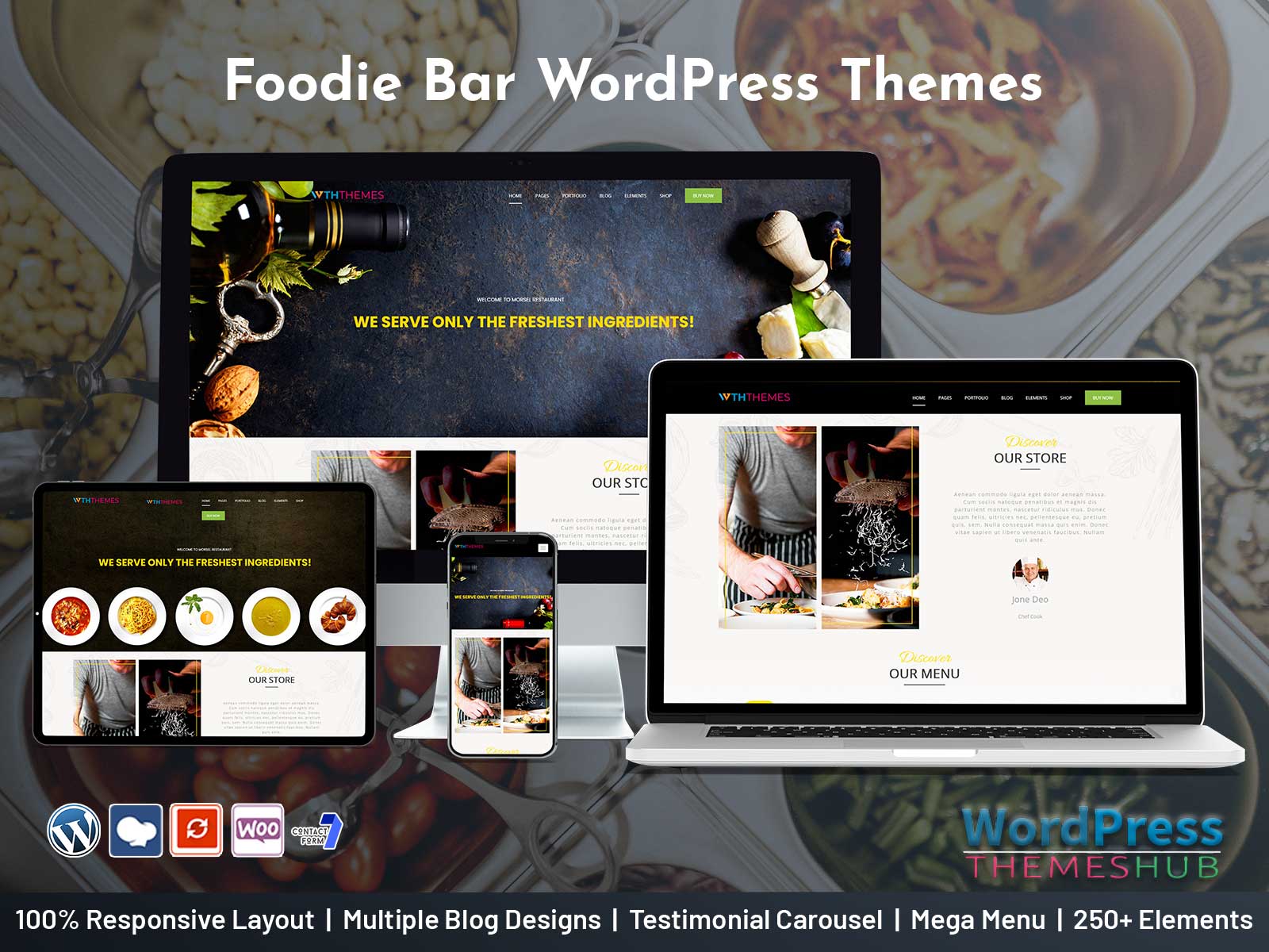 Foodie Bar WordPress Themes For Food-Restaurants Websites
