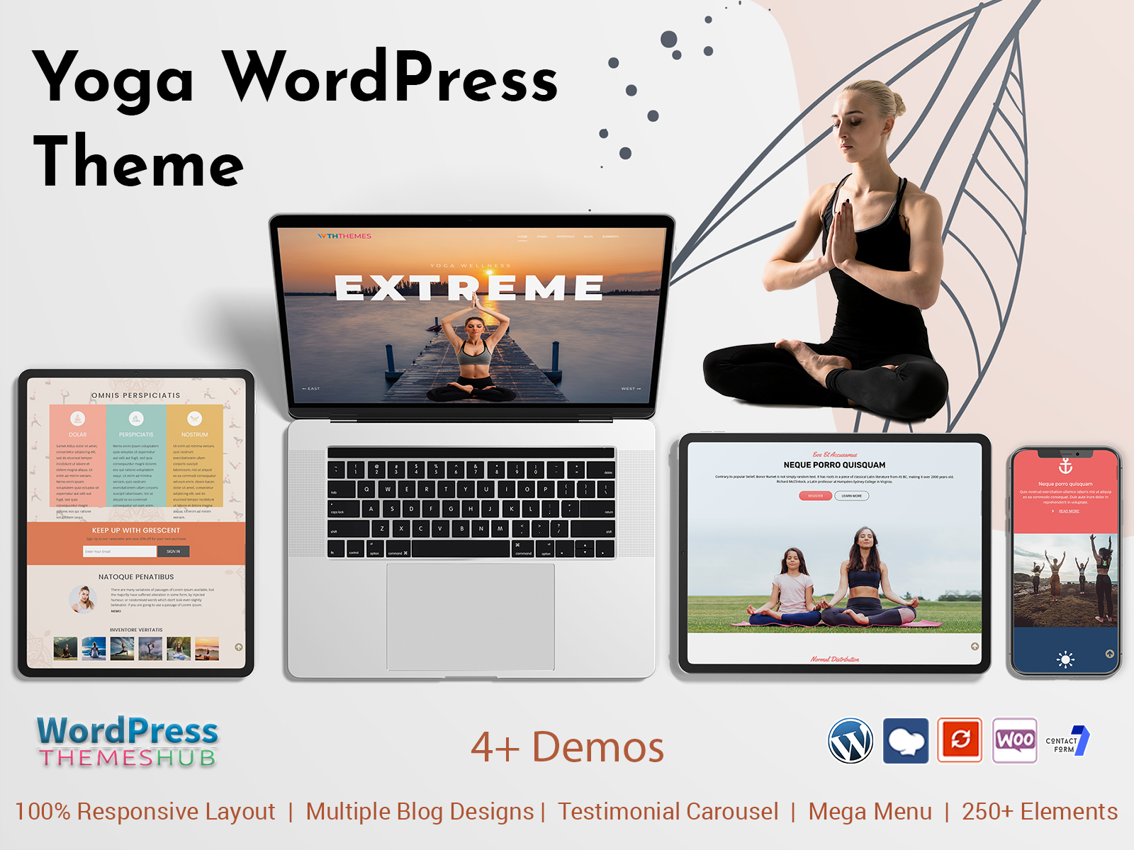 Yoga WordPress Theme For Fitness Website