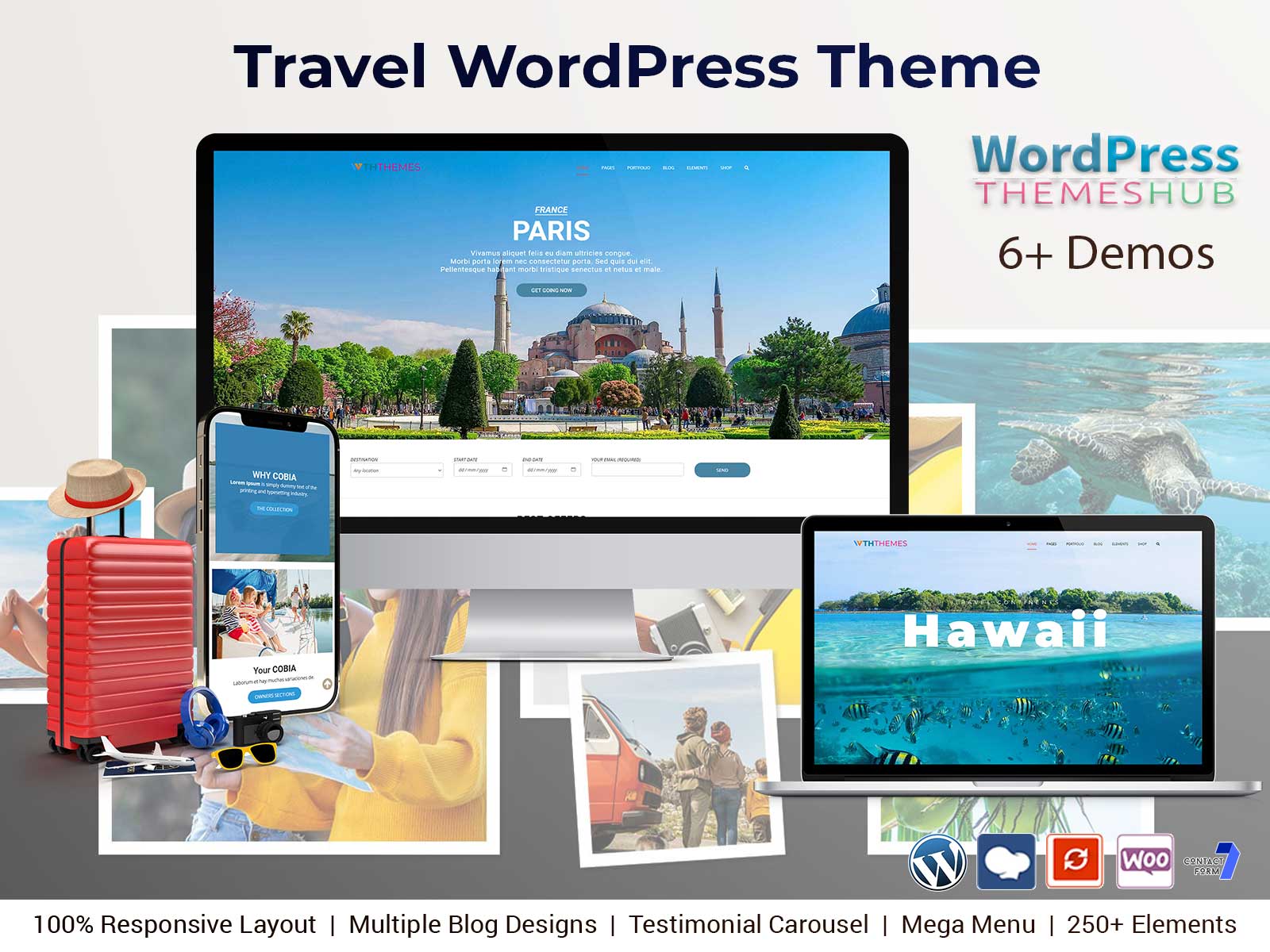 Multipurpose Travel Responsive WordPress Themes For Travel Website