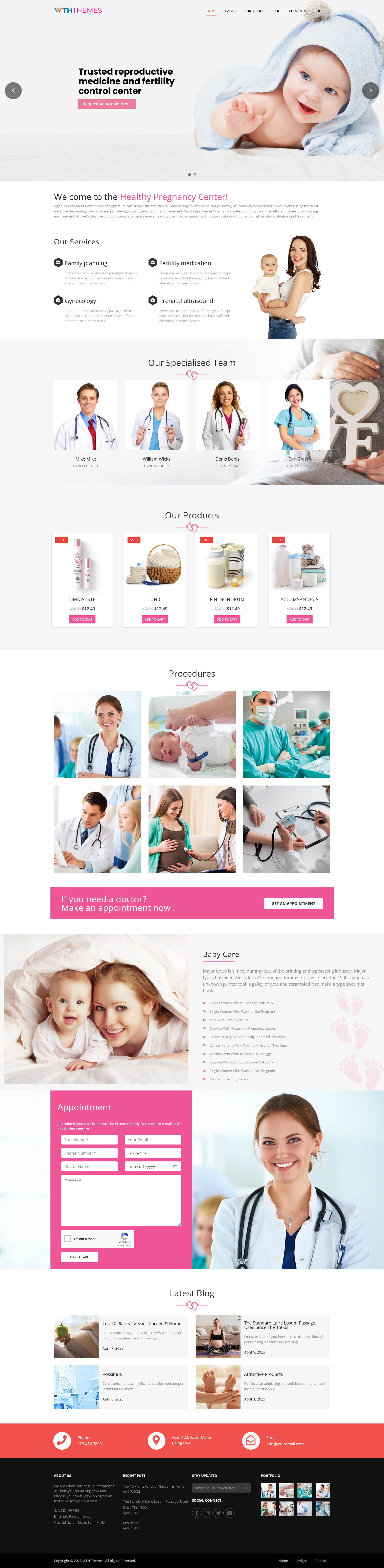 Pregnancy Care WordPress Theme