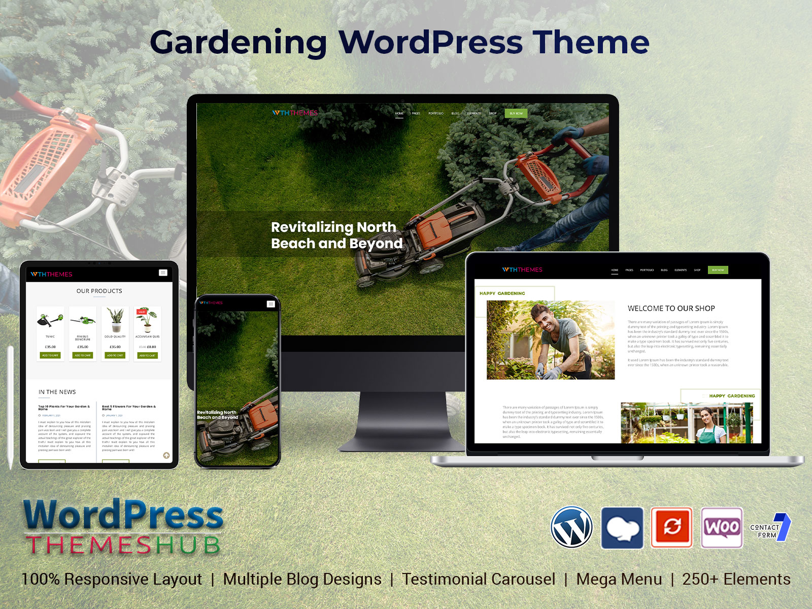 Landscape Gardening WordPress Theme For Creating Websites