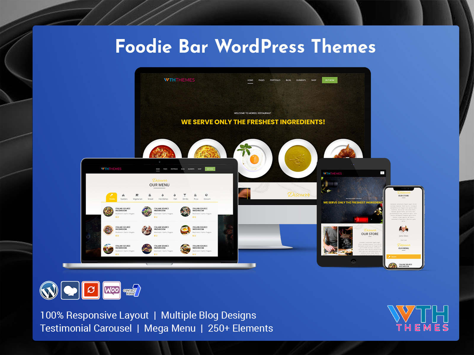Responsive Foodie WordPress Themes Website With Cool Features
