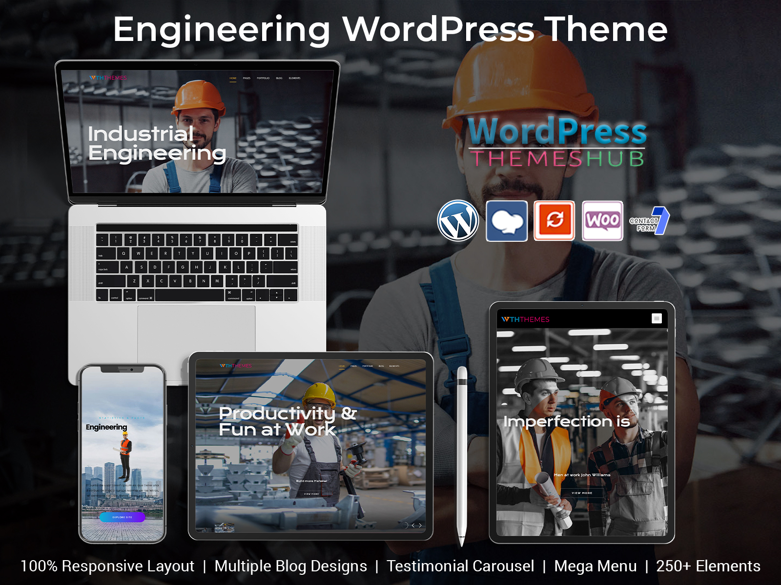 Engineering WordPress Theme Website With Cool Features