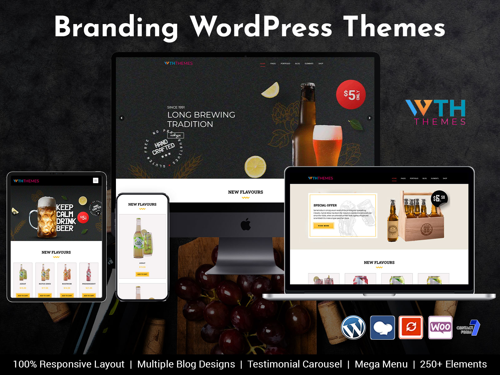 Branding WordPress Theme orientated To Make Distillery, Bars Sites