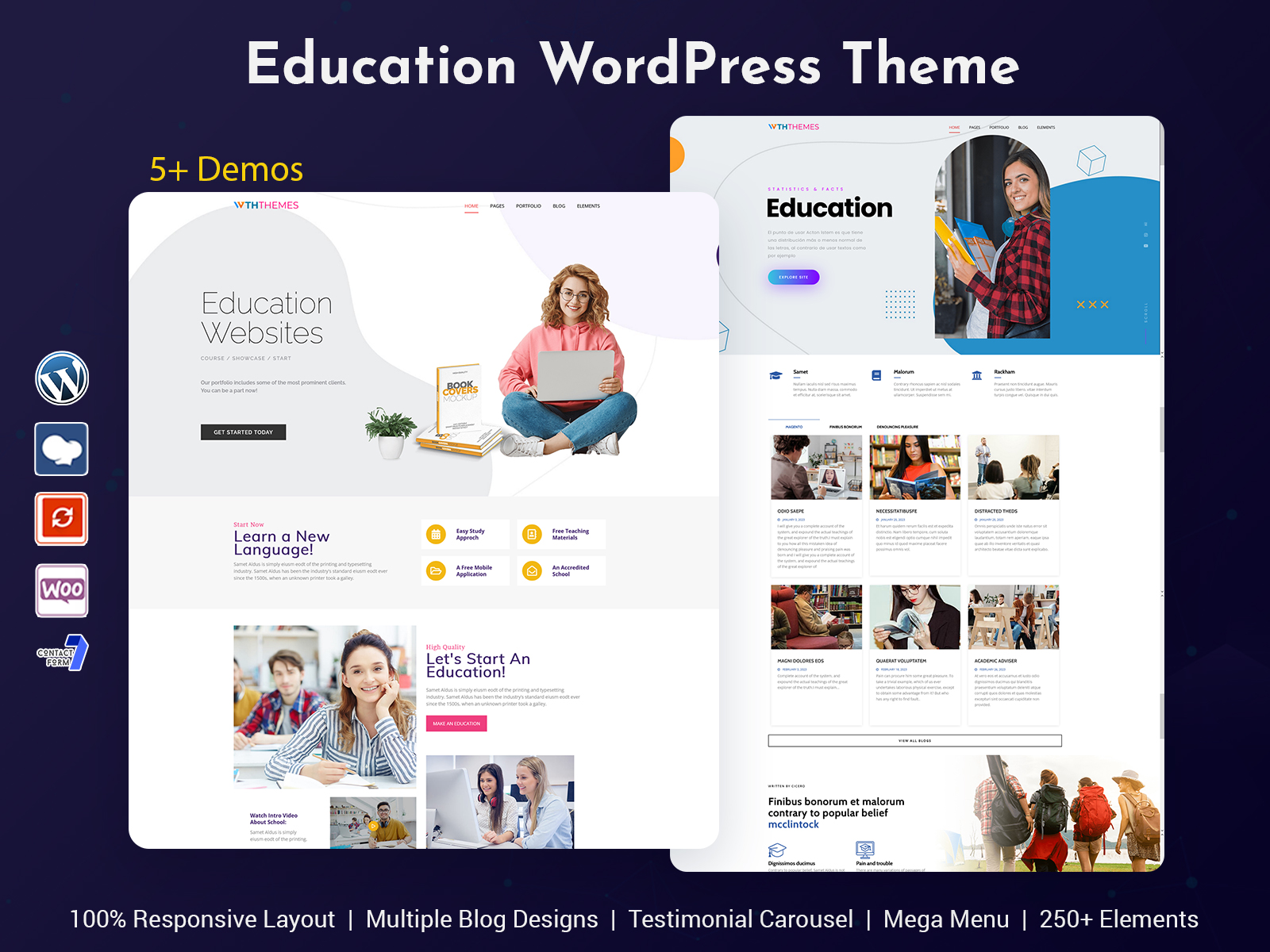 Education WordPress Theme Used For Online Education Websites